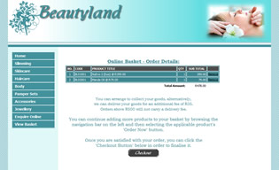 Online Product Ordering System