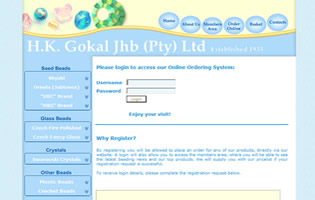 Beading Website Members Area