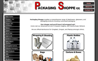 Packaging Online Product Catalogue Website