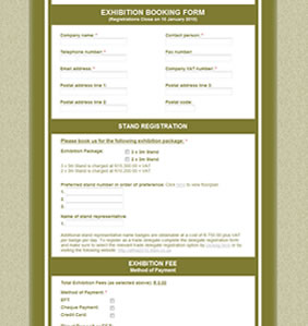 Exhibition Online Application Form