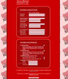 Online Application Form